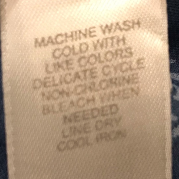 Liz Claiborne Lizwear Jeans Ruffle Front Blouse Peasant Sleeves Size M - Picture 7 of 8